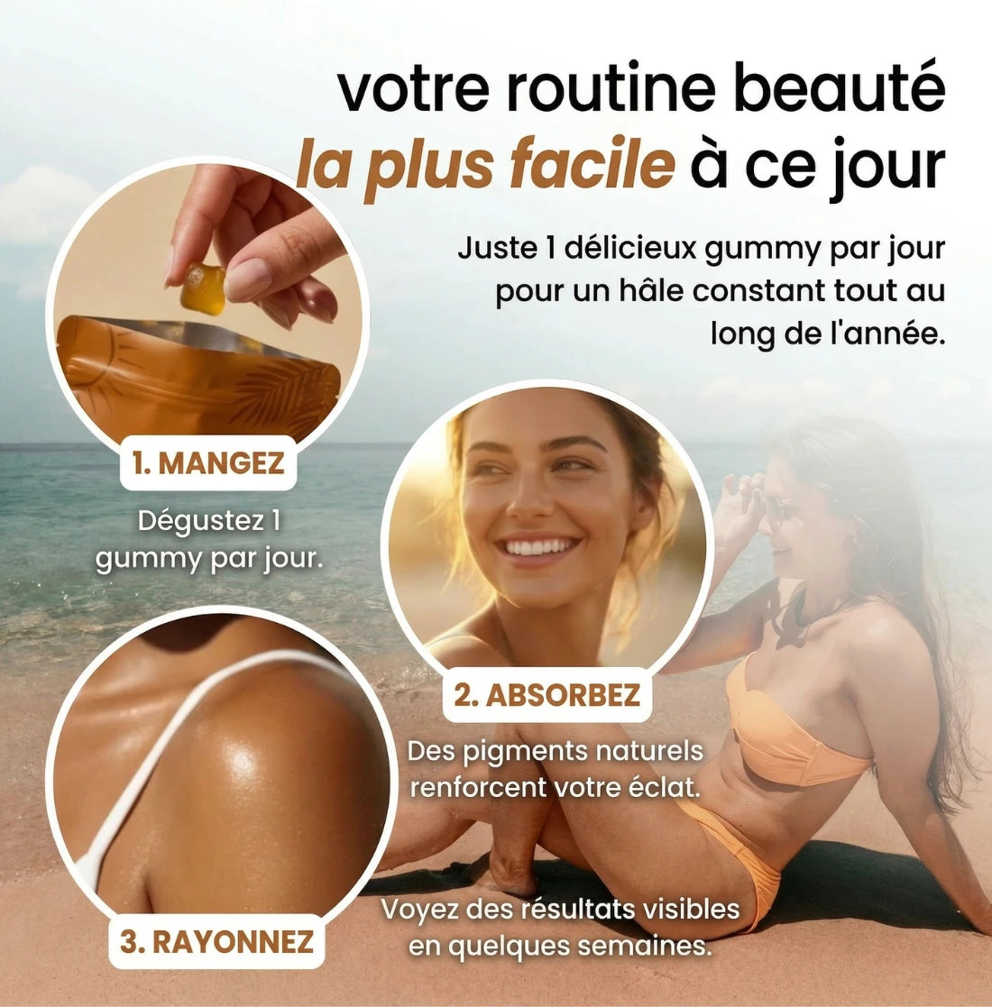 Gummies Bronzage Naturel
