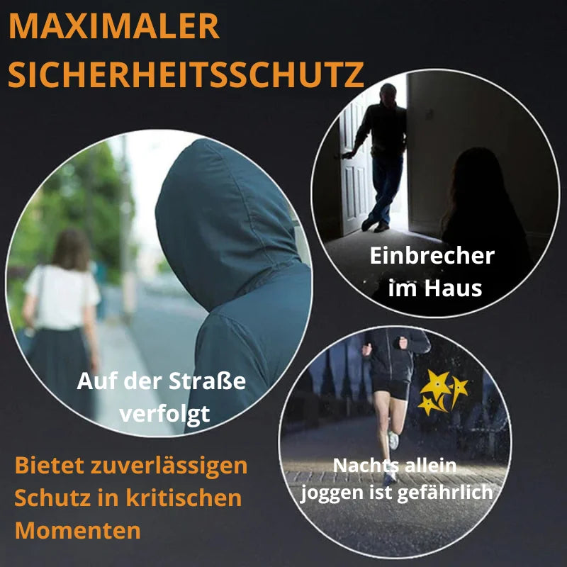 Anti-Angriffs Schlüssel Elektrisch (Lampe, Elektroschocker, Alarm)